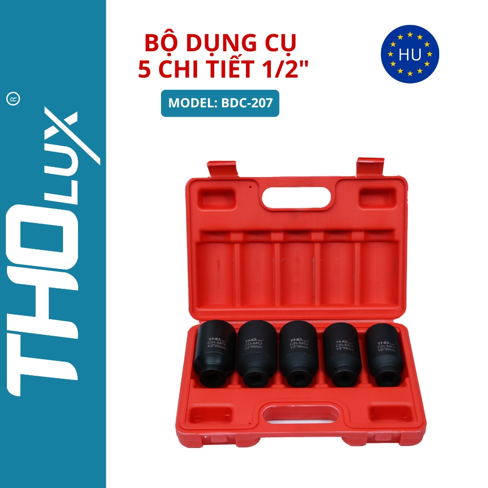 Bộ dụng cụ 5 chi tiết 1/2" BDC-207