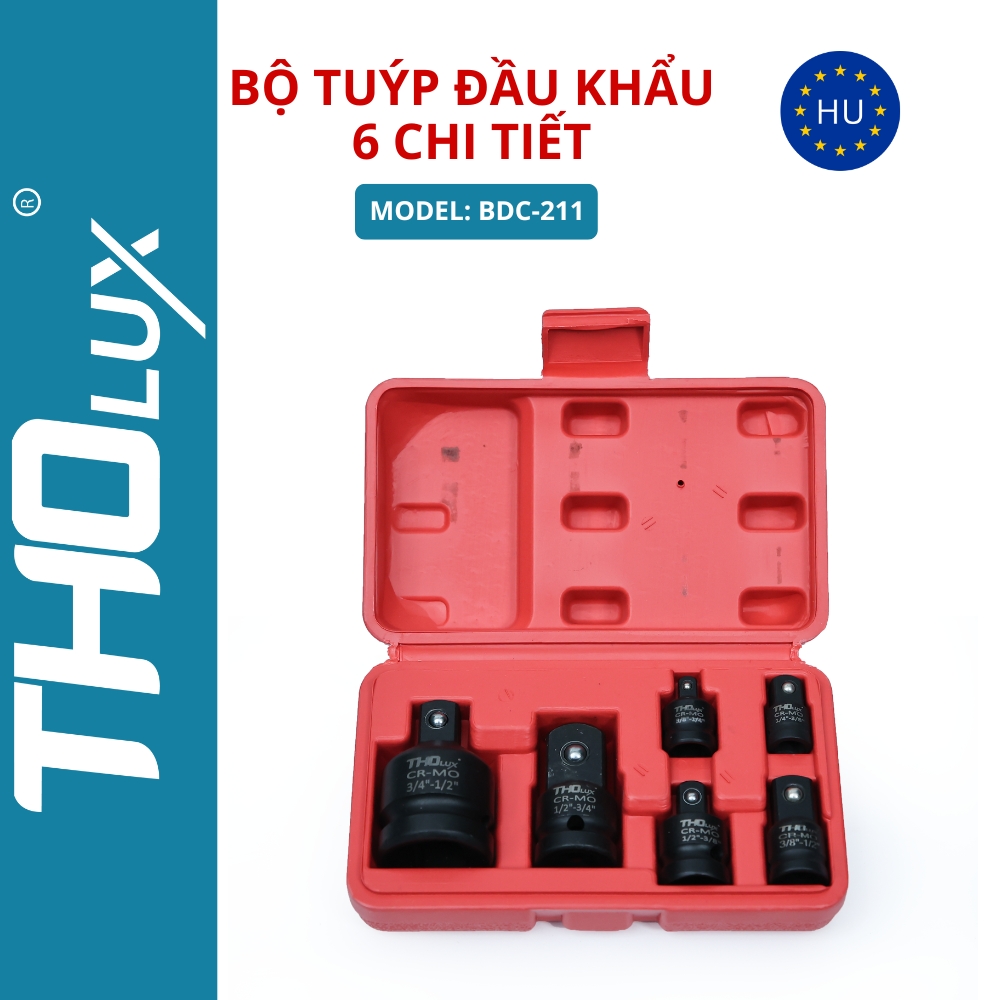 Bộ tuýp đầu khẩu 6 chi tiết BDC-211
