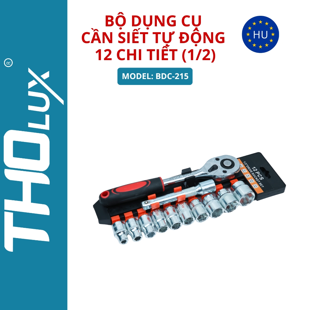 Bộ dụng cụ cần siết tự động 12 chi tiết (1/2) BDC-215