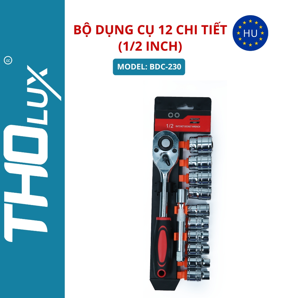 Bộ dụng cụ 12 chi tiết (1/2 inch) BDC-230