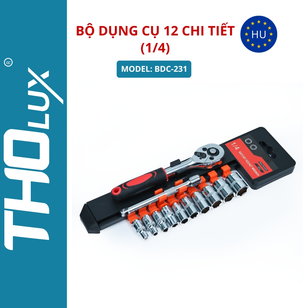 Bộ dụng cụ 12 chi tiết (1/4) BDC-231
