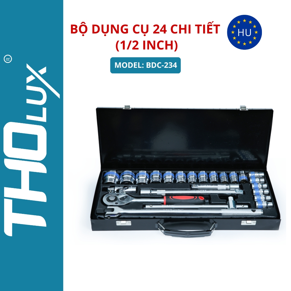 Bộ dụng cụ  24 chi tiết (1/2 inch) BDC-234