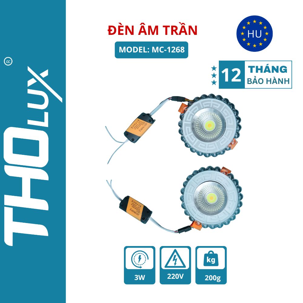 Đèn âm trần MC-1268