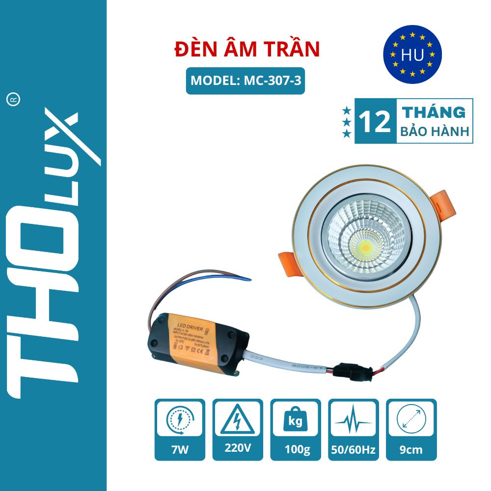 Đèn âm trần MC-307-3