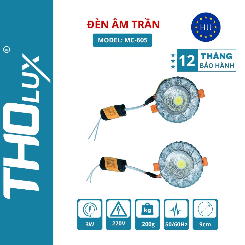Đèn âm trần MC-605
