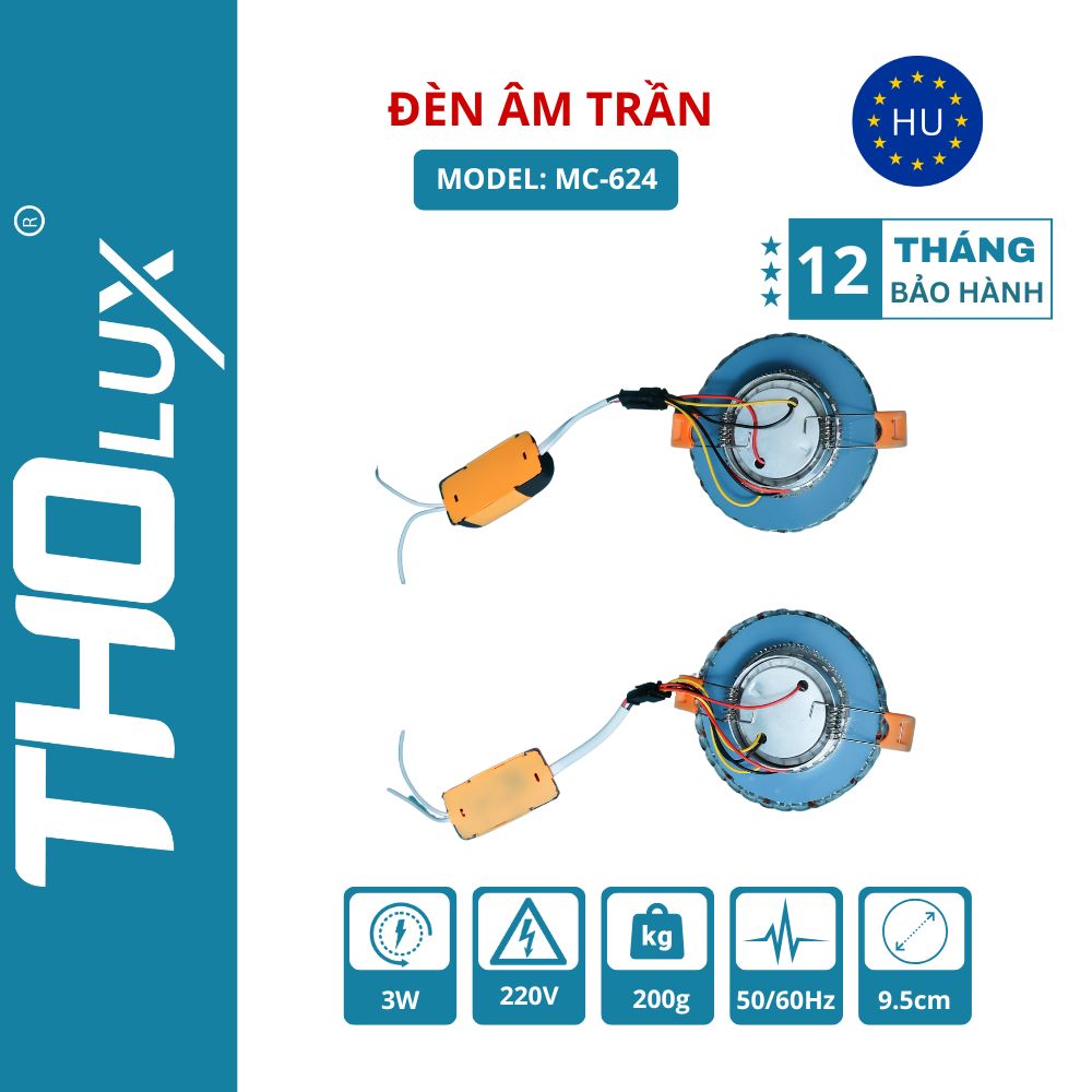 Đèn âm trần MC-624