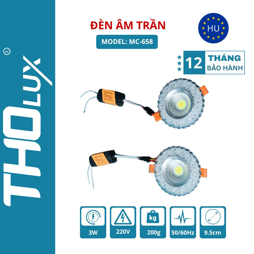 Đèn âm trần MC-658