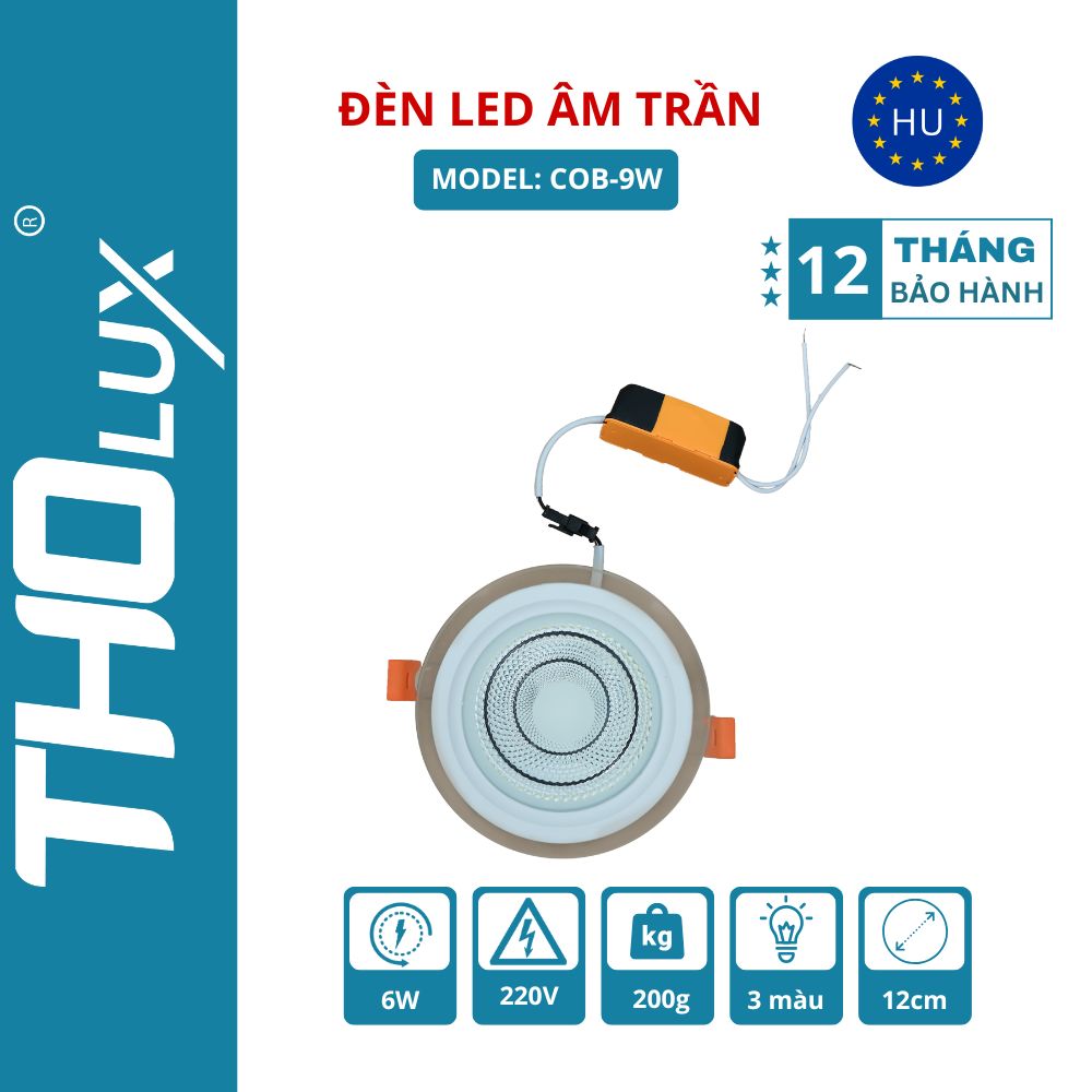 Đèn LED âm trần COB-9W