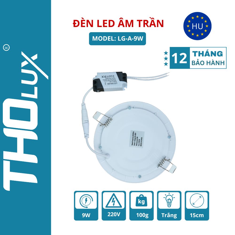 Đèn LED âm trần LG-A-9W