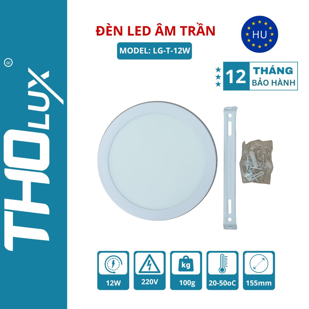 Đèn LED âm trần LG-T-12W