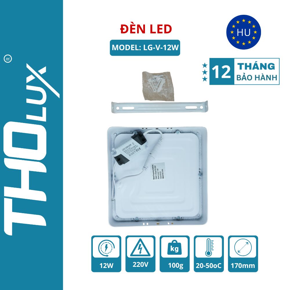 Đèn LED LG-V-12W