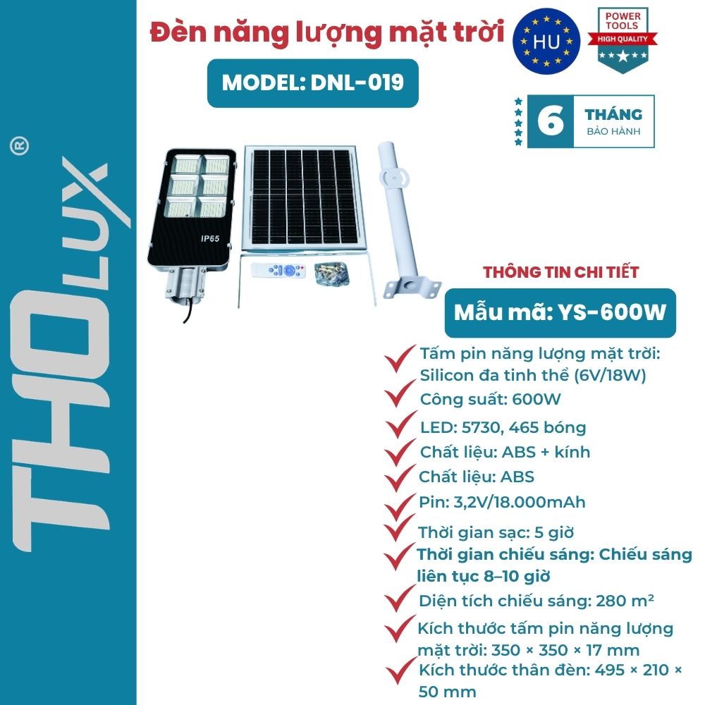 Đèn năng lượng mặt trời DNL-019
