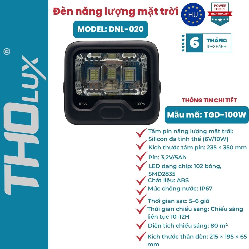 Đèn năng lượng mặt trời DNL-020
