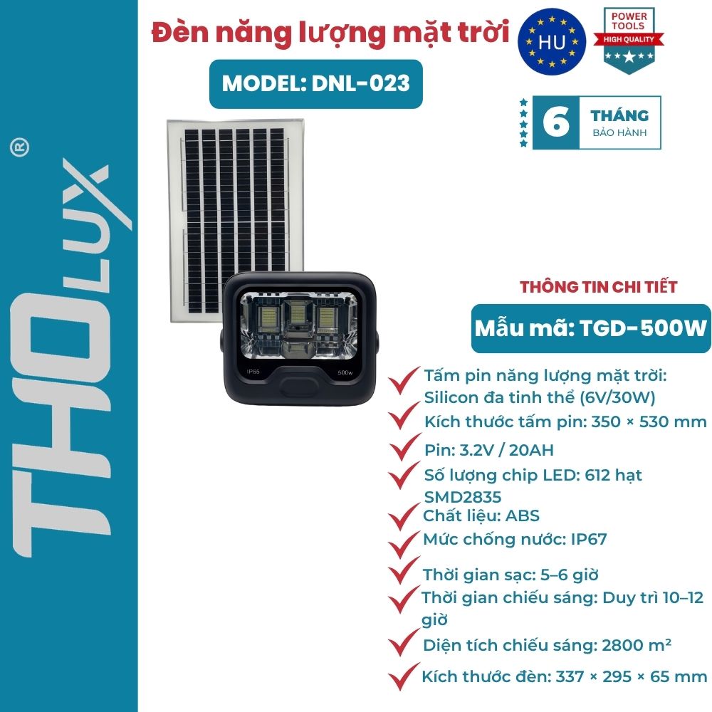 Đèn năng lượng mặt trời DNL-023