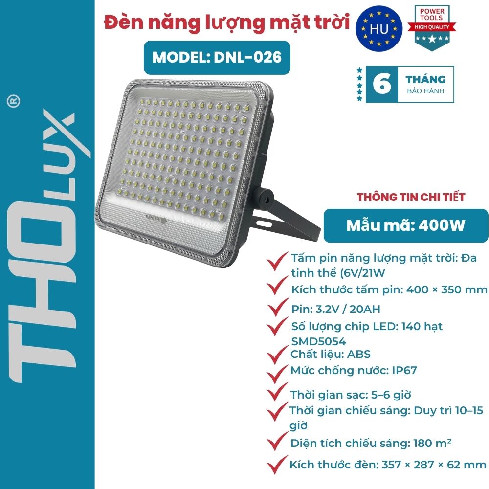 Đèn năng lượng mặt trời DNL-026