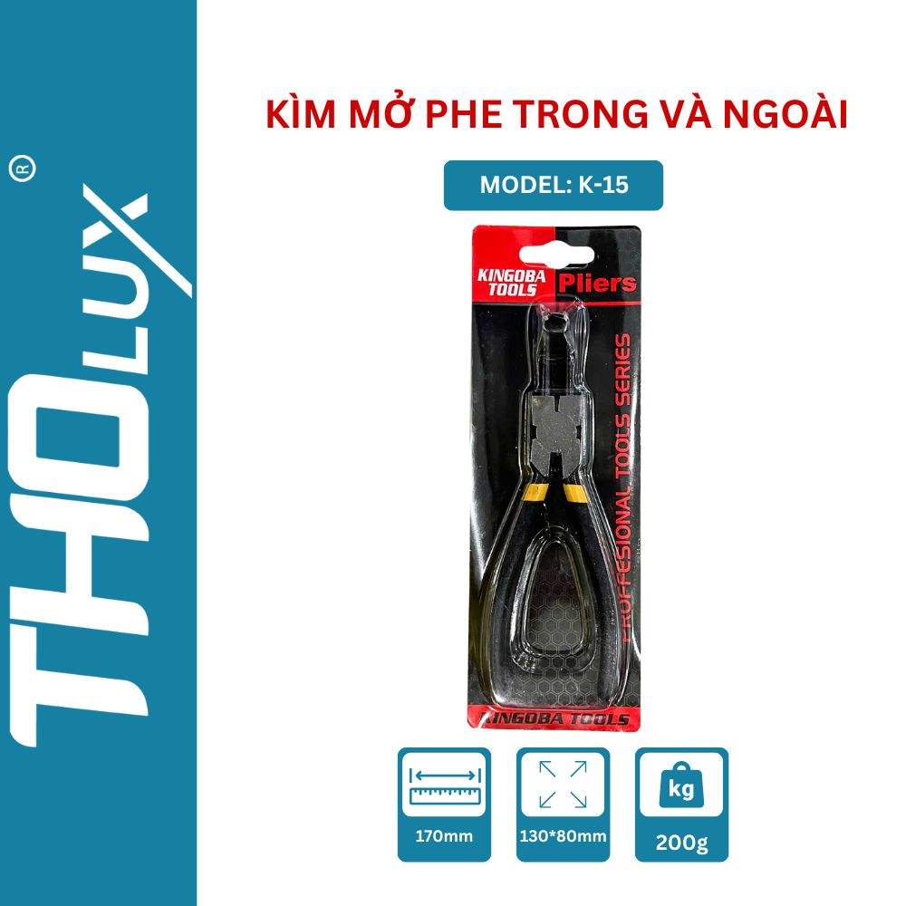 Kìm mở phe trong và ngoài K-15