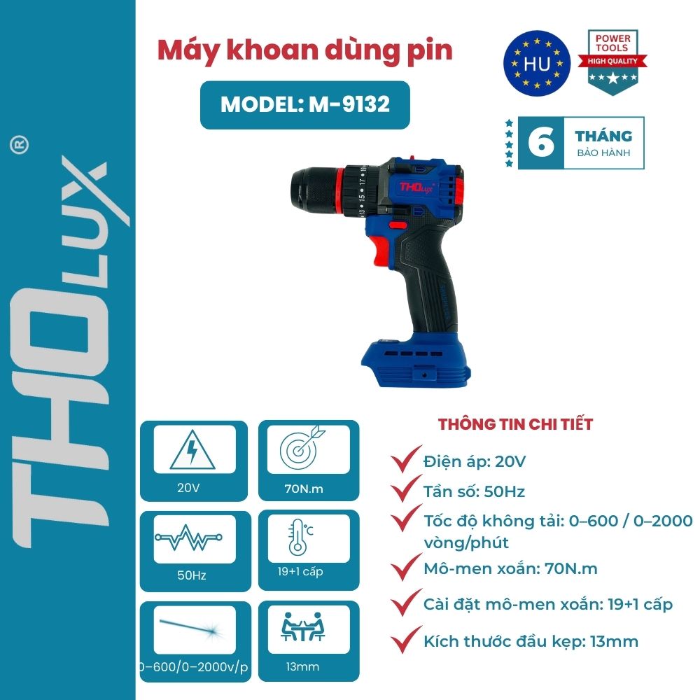 Máy khoan dùng pin M-9132