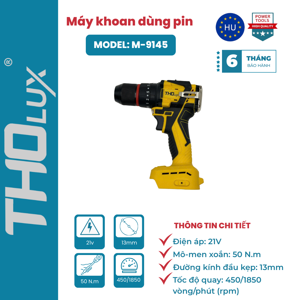 Máy khoan dùng pin M-9145