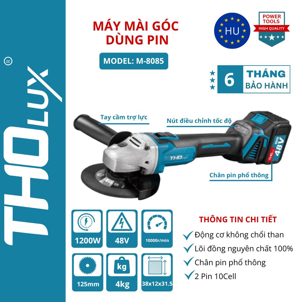 Máy mài góc dùng pin 1200W