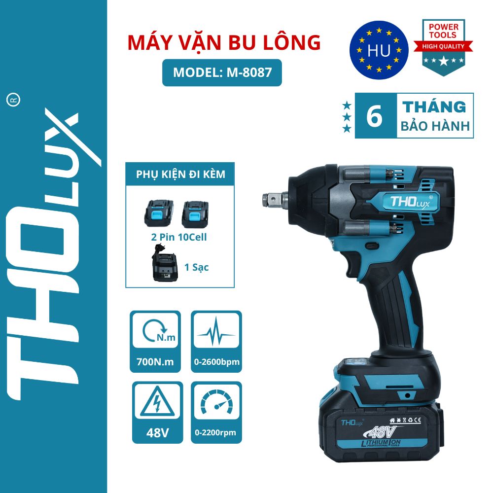 Máy vặn bu lông dùng pin M-8087
