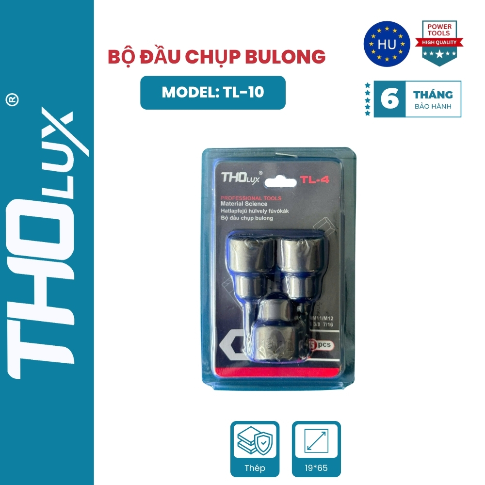 BỘ ĐẦU CHỤP BULONG  TL-10
