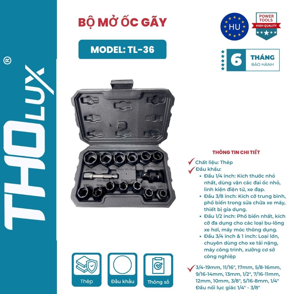 BỘ MỞ ỐC GÃY  TL-36