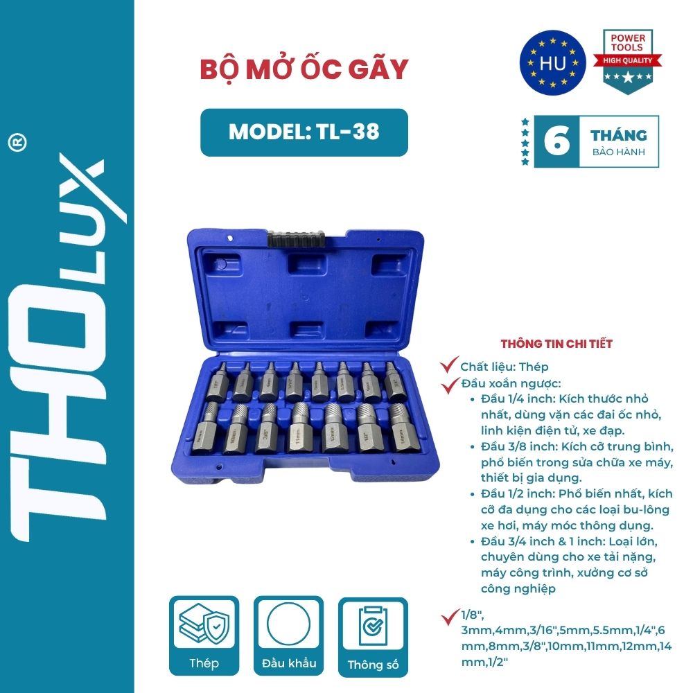 BỘ MỞ ỐC GÃY  TL-38
