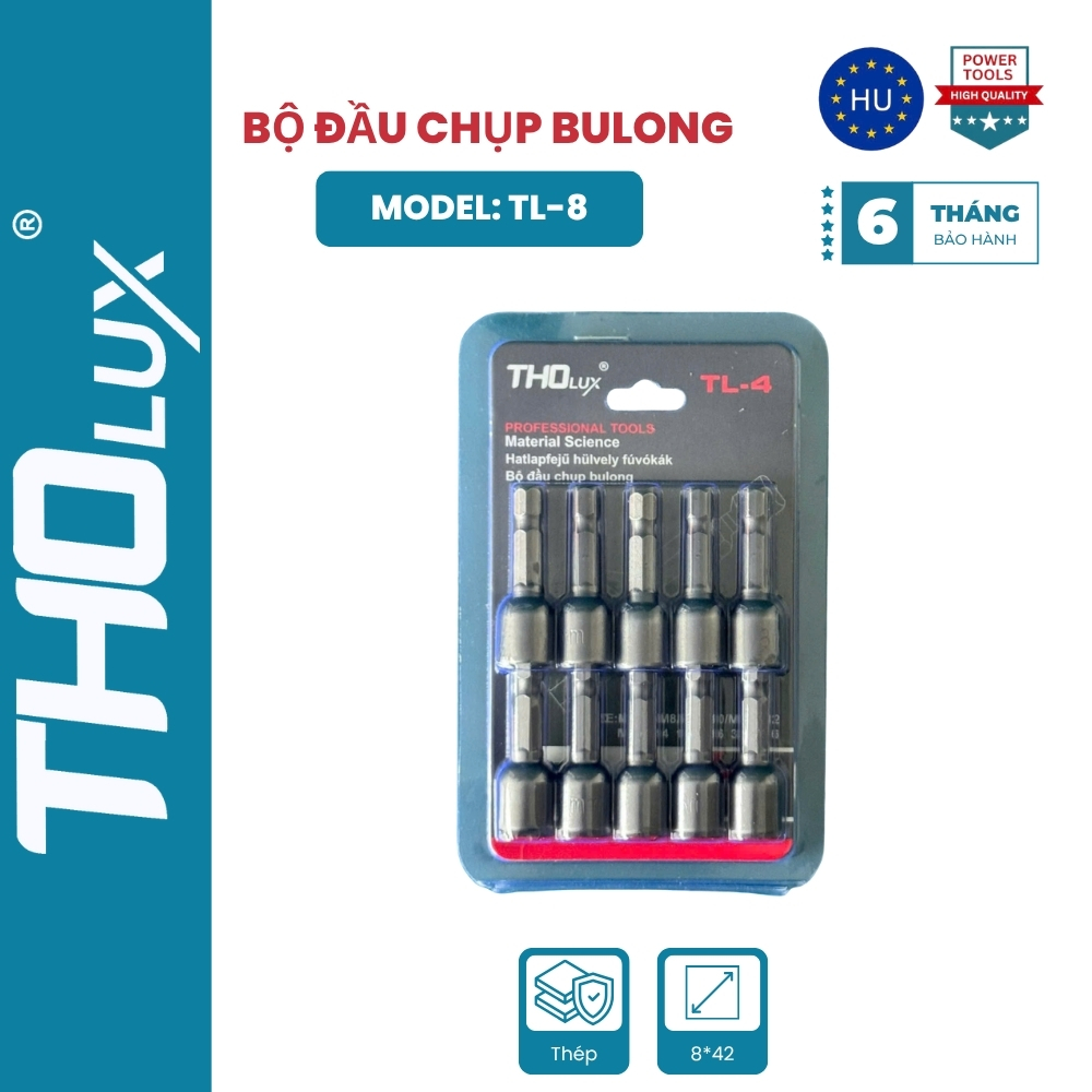 BỘ ĐẦU CHỤP BULONG  TL-8